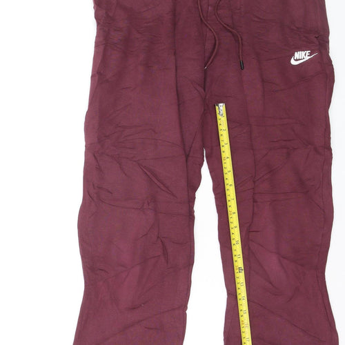 Nike Men's Red Jogger Sweatpants Size M French Terry Activewear
