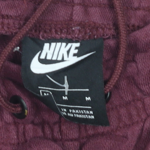 Nike Men's Red Jogger Sweatpants Size M French Terry Activewear