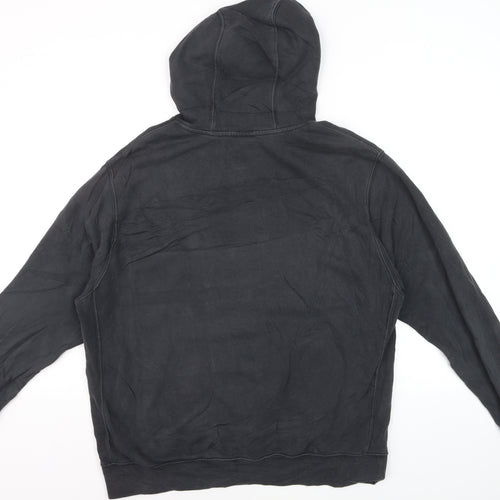 Nike Men’s Black Pullover Hoodie L Regular Fit Fleece Sportswear