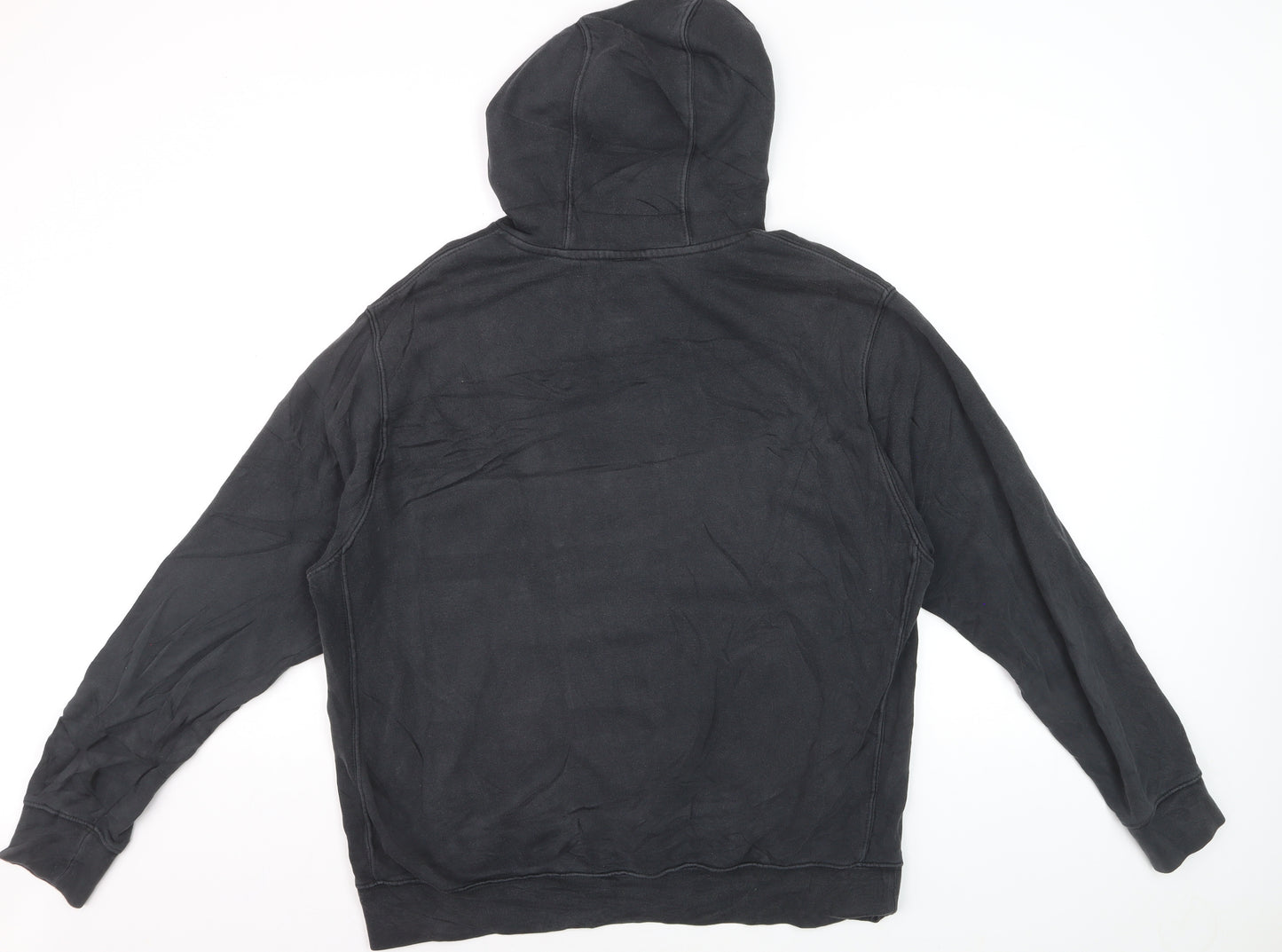 Nike Men’s Black Pullover Hoodie L Regular Fit Fleece Sportswear