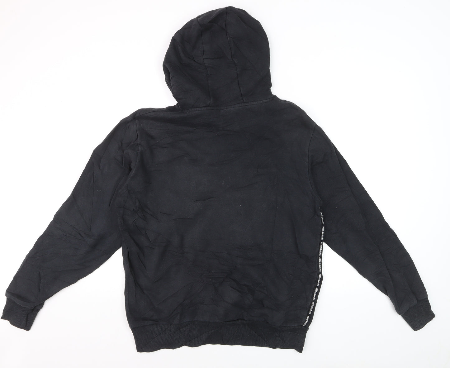 Ellesse Men's Black L Pullover Hoodie with Logo Design