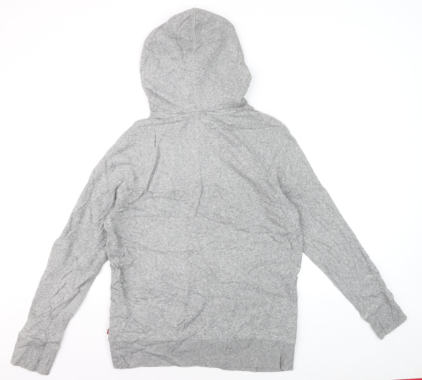 Levi's Men's Grey Pullover Hoodie Small Graphic Print Casual