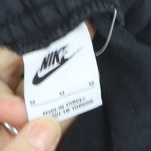 Nike Men's Black Fleece Jogger Trousers Size M Regular Fit