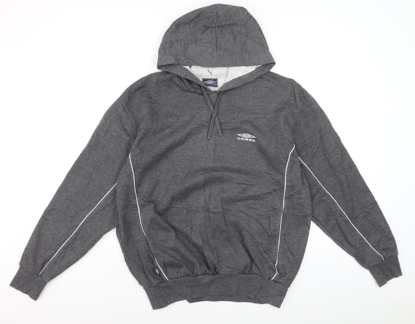 Umbro Men's Grey Pullover Hoodie Size M Sportswear