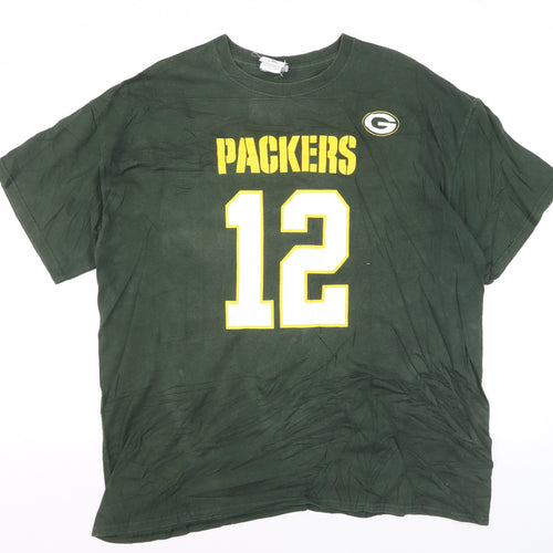 NFL Team Apparel Men's Green Packers 12 T-Shirt XL Cotton Sportswear
