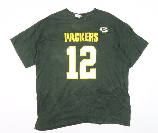 NFL Team Apparel Men's Green Packers 12 T-Shirt XL Cotton Sportswear
