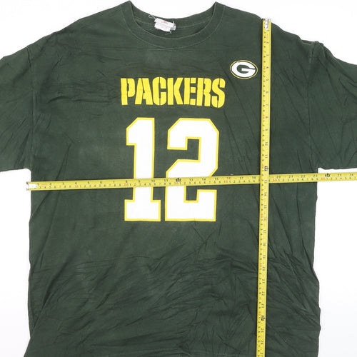 NFL Team Apparel Men's Green Packers 12 T-Shirt XL Cotton Sportswear