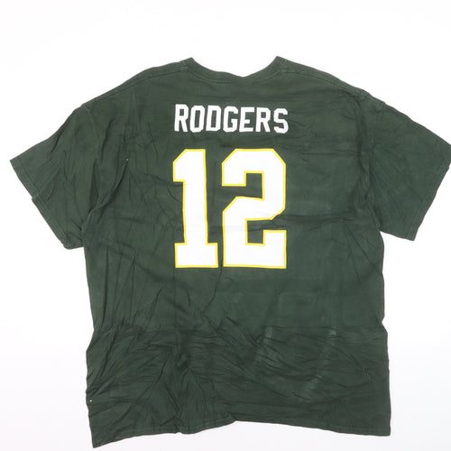 NFL Team Apparel Men's Green Packers 12 T-Shirt XL Cotton Sportswear