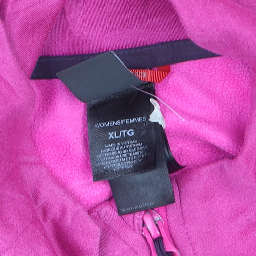 The North Face Women's Pink Full Zip Fleece Jacket XL