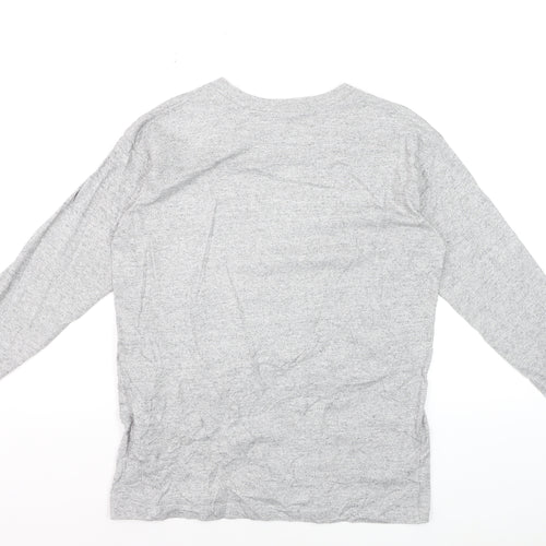 Champion Men's Grey Small Pullover Sweatshirt with Logo