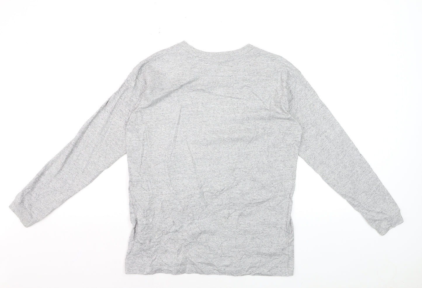 Champion Men's Grey Small Pullover Sweatshirt with Logo