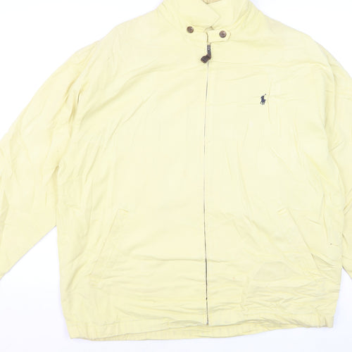 Ralph Lauren Men's Yellow Cotton Bomber Jacket L