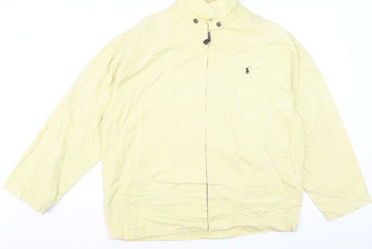 Ralph Lauren Men's Yellow Cotton Bomber Jacket L