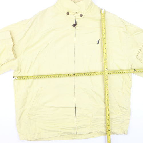 Ralph Lauren Men's Yellow Cotton Bomber Jacket L