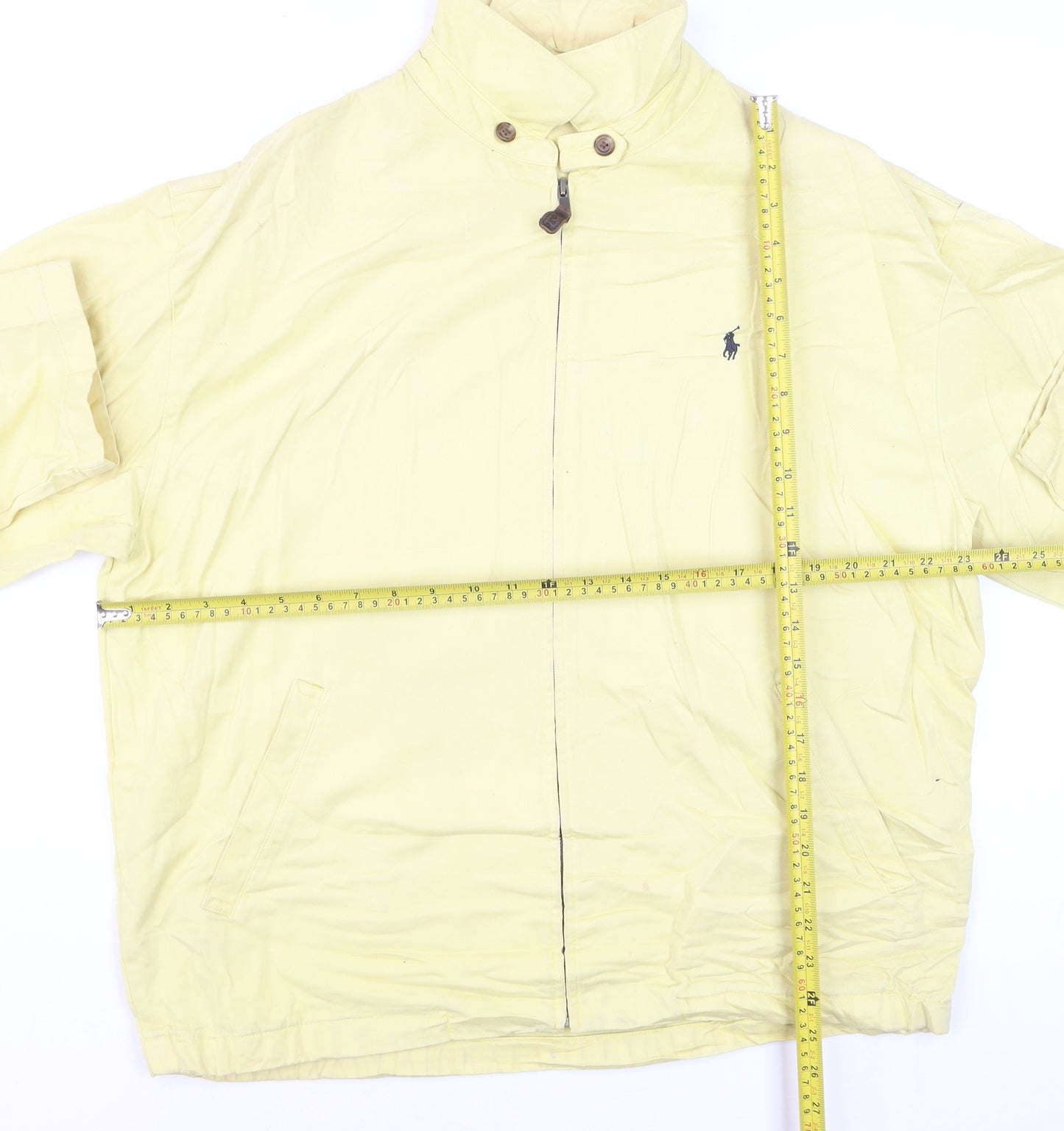 Ralph Lauren Men's Yellow Cotton Bomber Jacket L