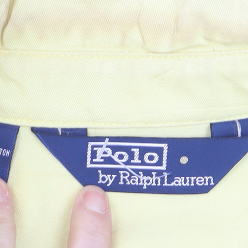 Ralph Lauren Men's Yellow Cotton Bomber Jacket L
