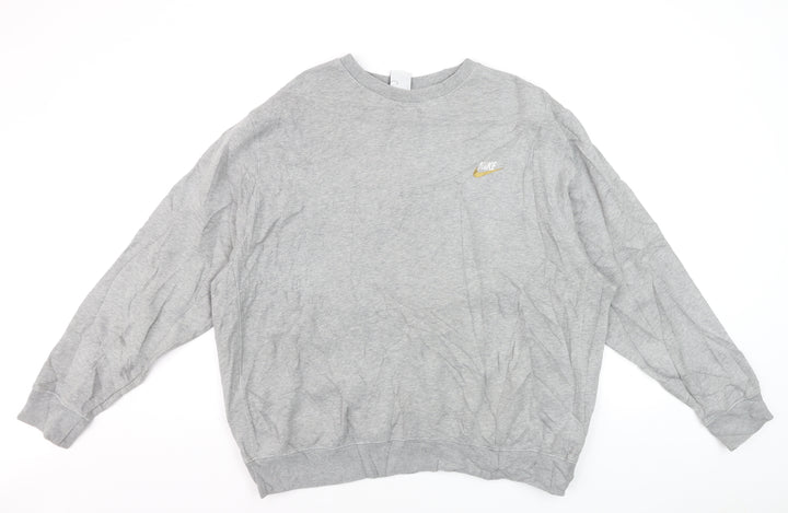Nike Men's Grey XL Classic Crew Neck Pullover Sweatshirt