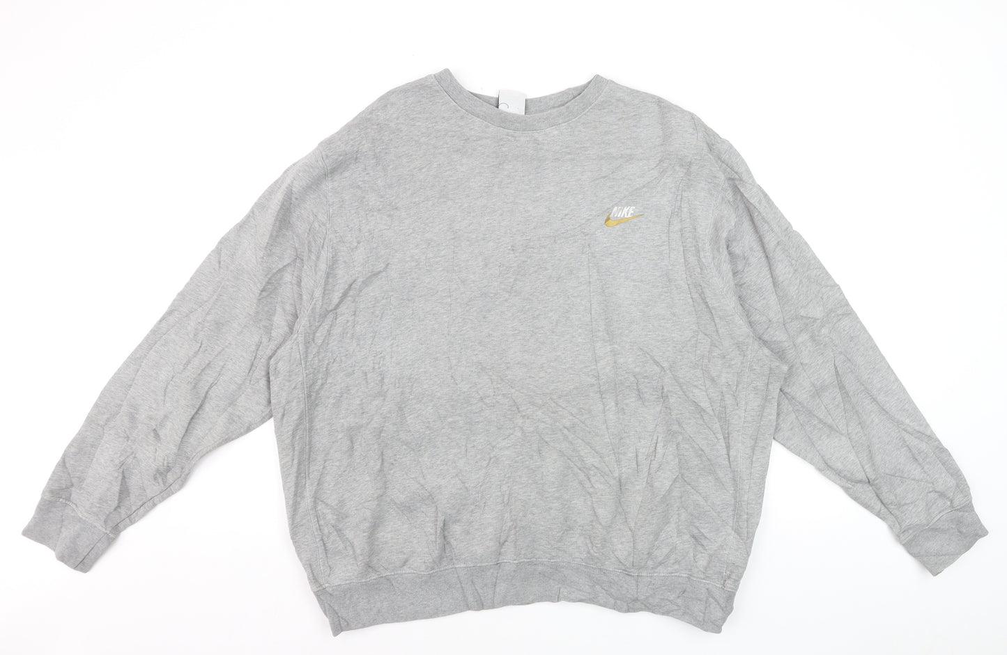 Nike Men's Grey XL Classic Crew Neck Pullover Sweatshirt