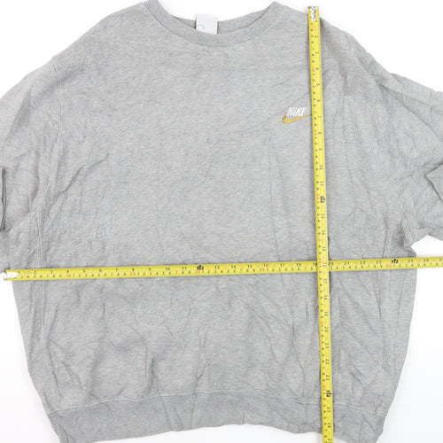 Nike Men's Grey XL Classic Crew Neck Pullover Sweatshirt