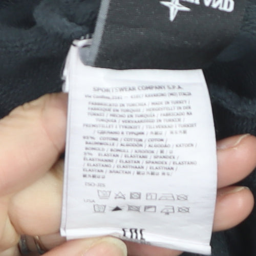 Stone Island Men's Black Cargo Jersey Shorts L Elastic Waist