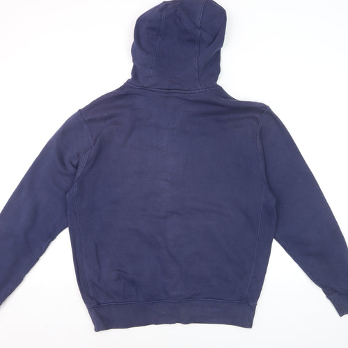 Nike Men's Blue M Full Zip Hoodie with Logo Pockets