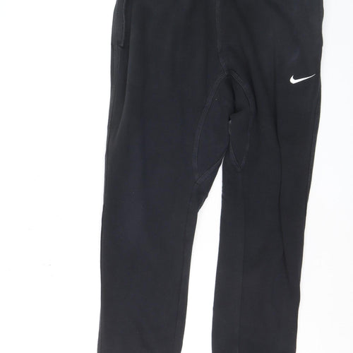 Nike Men's Black Jogger Trousers L Fleece Regular Fit Activewear