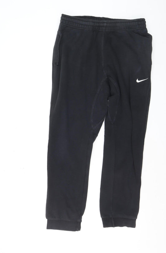 Nike Men's Black Jogger Trousers L Fleece Regular Fit Activewear