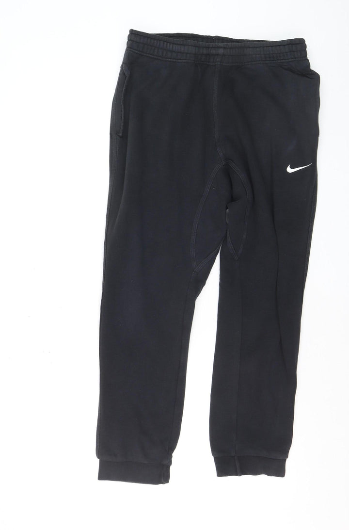 Nike Men's Black Jogger Trousers L Fleece Regular Fit Activewear