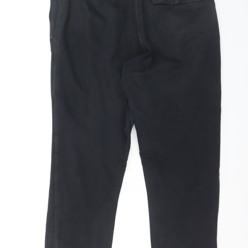 Nike Men's Black Jogger Trousers L Fleece Regular Fit Activewear