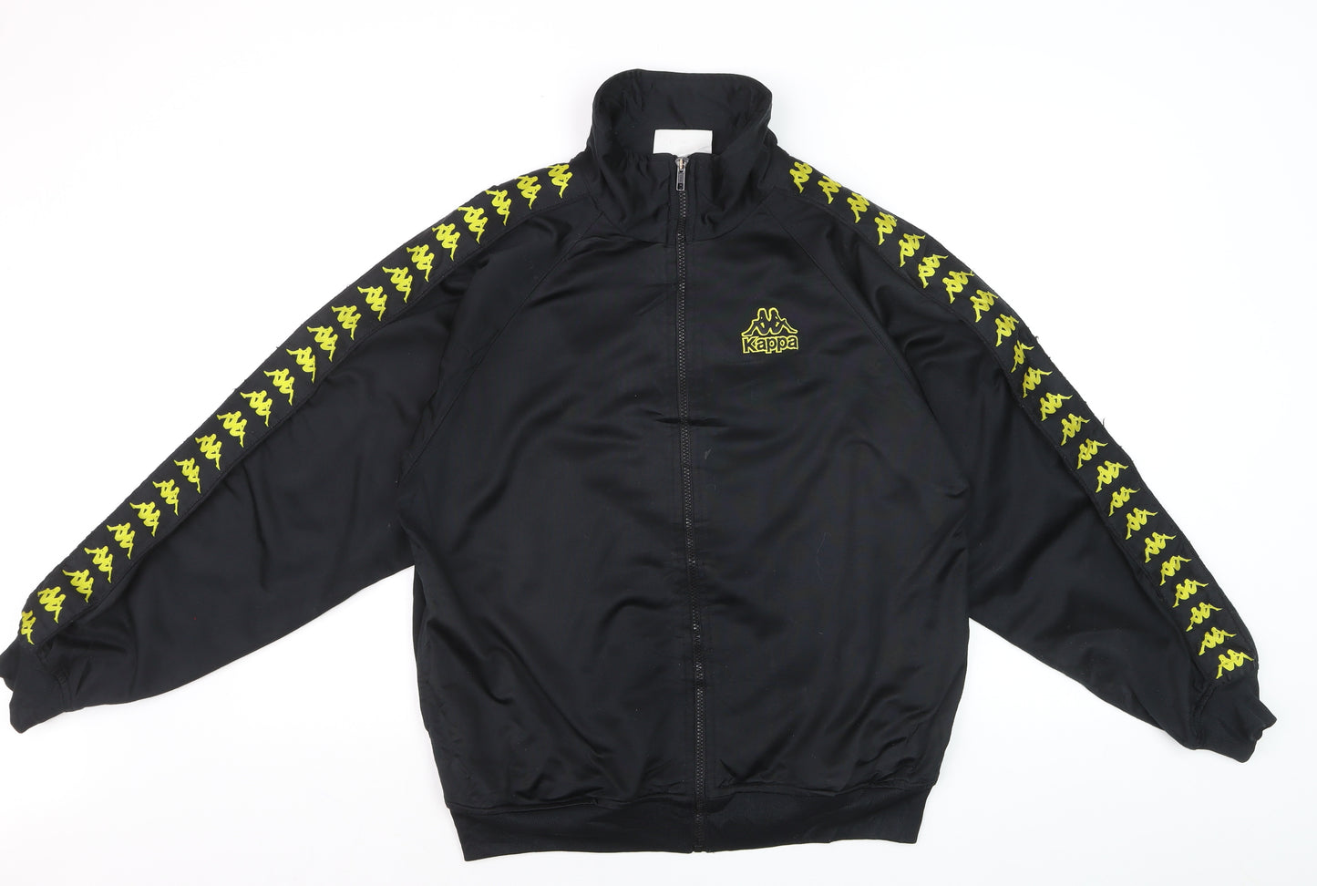Kappa Men's Black Medium Track Jacket Full Zip Sportswear