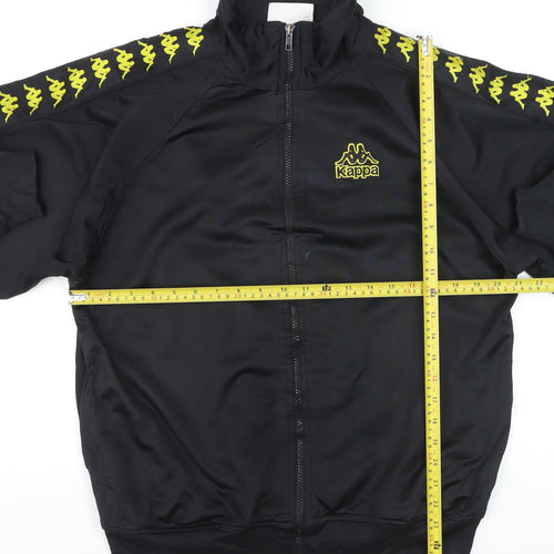 Kappa Men's Black Medium Track Jacket Full Zip Sportswear