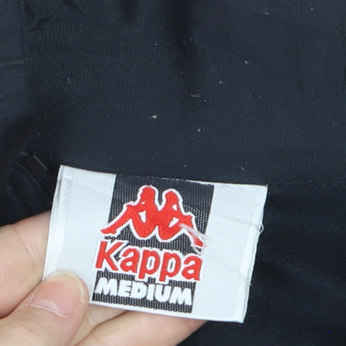 Kappa Men's Black Medium Track Jacket Full Zip Sportswear