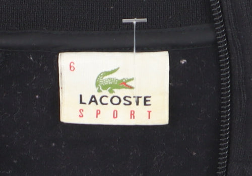 Lacoste Men's Black XL Track Jacket Full Zip Fleece Sportswear