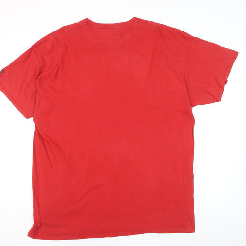 Russell Athletic Men's Red Georgia 2XL Graphic Print T-Shirt