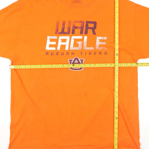 Russell Men’s Orange 2XL WAR EAGLE Auburn Tigers Graphic T-Shirt