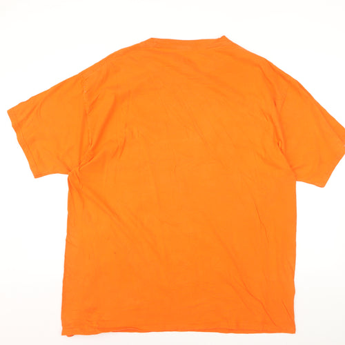 Russell Men’s Orange 2XL WAR EAGLE Auburn Tigers Graphic T-Shirt