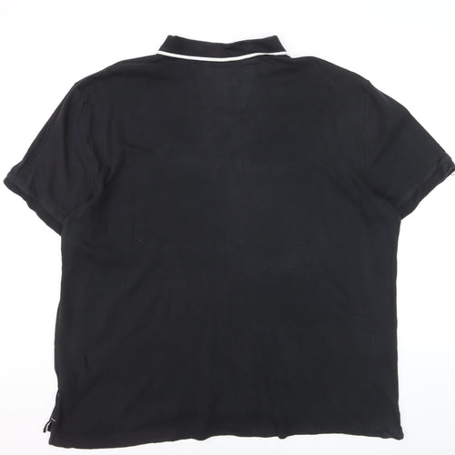 Nautica Men's Black 2XL Cotton Polo Shirt Classic Fit