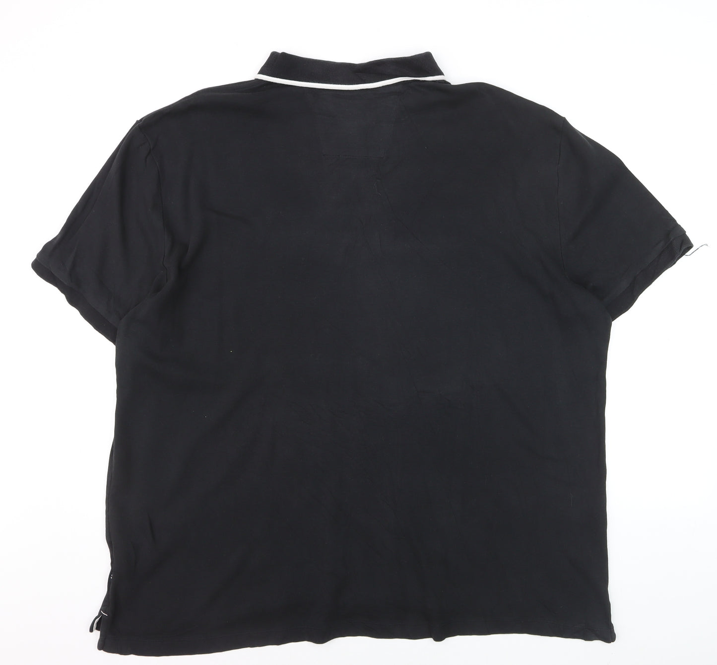 Nautica Men's Black 2XL Cotton Polo Shirt Classic Fit