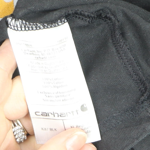 Carhartt Men's Black XL Classic Fit Pocket Work T-Shirt
