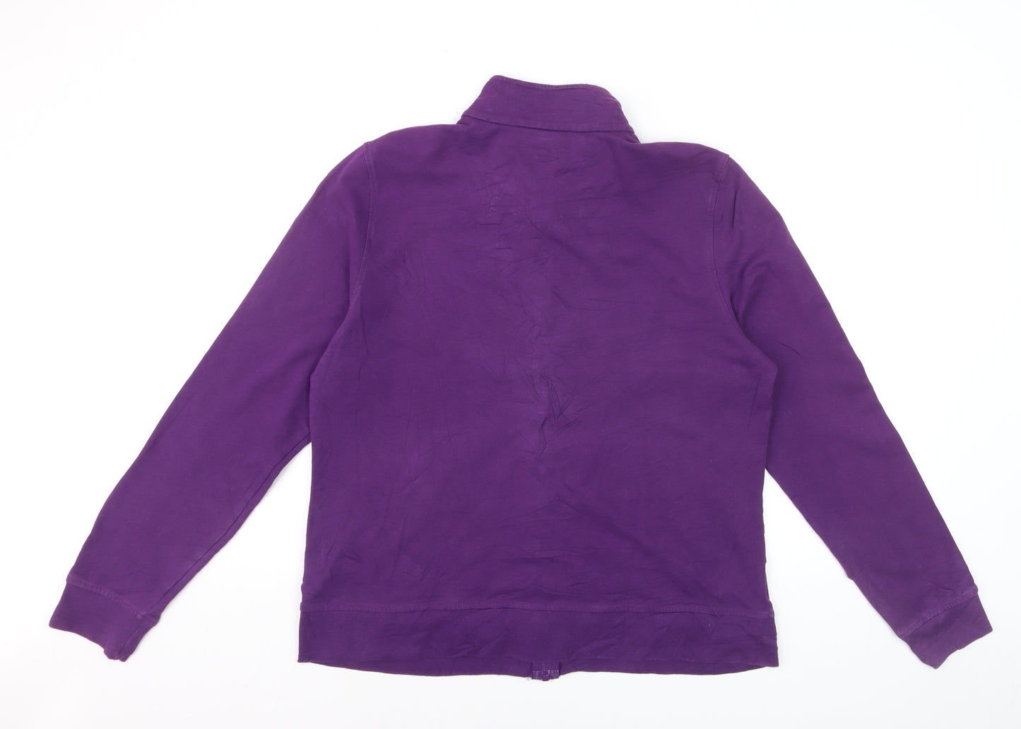 Carhartt Women Purple Full Zip Sweatshirt XL Cotton Blend Casual