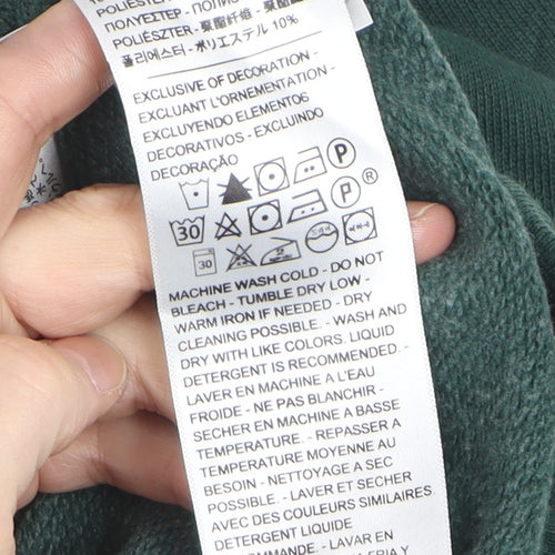 Levi's Men's Green Pullover Hoodie M Hooded Graphic Logo Sweatshirt
