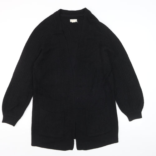 Fat Face Women Black Long Sleeve Knit Cardigan UK 10