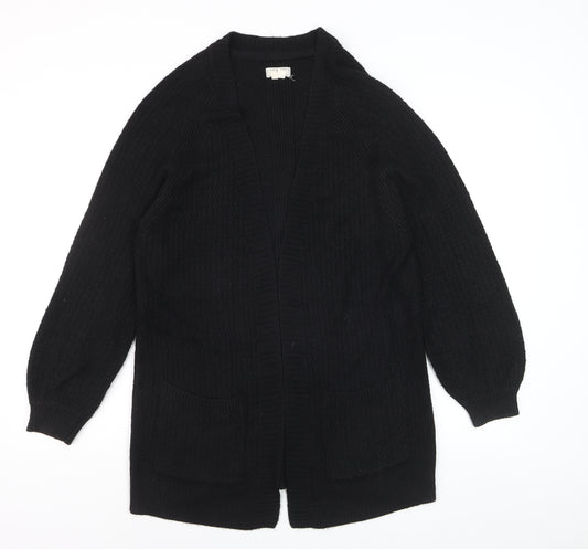 Fat Face Women Black Long Sleeve Knit Cardigan UK 10