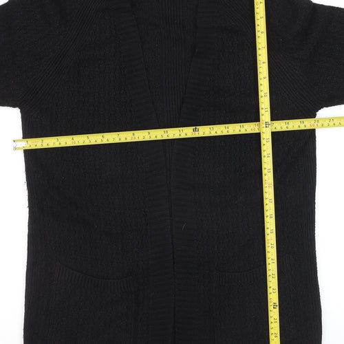 Fat Face Women Black Long Sleeve Knit Cardigan UK 10