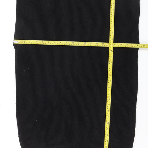 Apricot Women's Black Sleeveless Mock Neck Knit Vest M