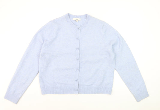 Marks and Spencer Women's Blue Long Sleeve Cardigan L