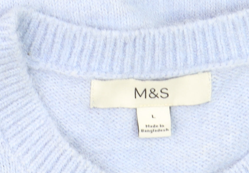Marks and Spencer Women's Blue Long Sleeve Cardigan L