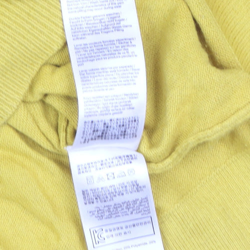 Joules Womens Yellow Dog Embroidered Cotton Jumper UK 10
