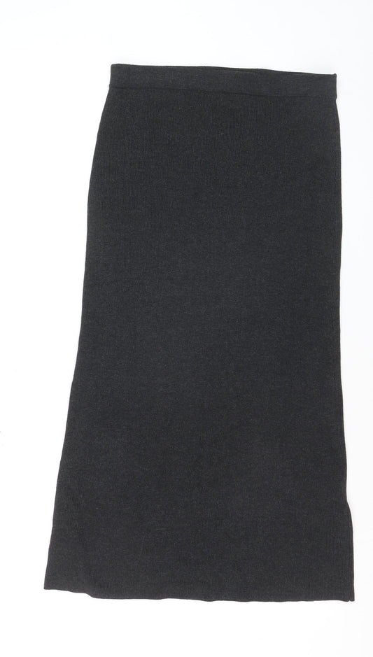 Steilmann Women's Black Size 12 Pencil Knit Midi Skirt