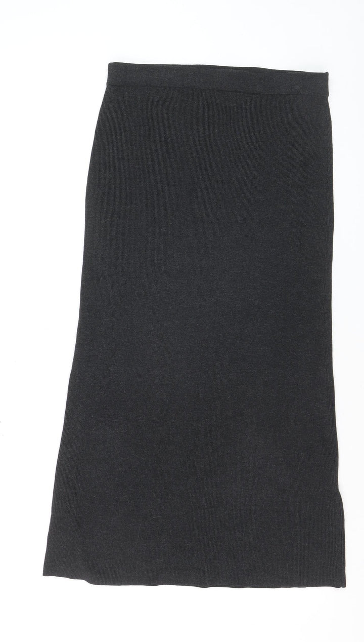 Steilmann Women's Black Size 12 Pencil Knit Midi Skirt